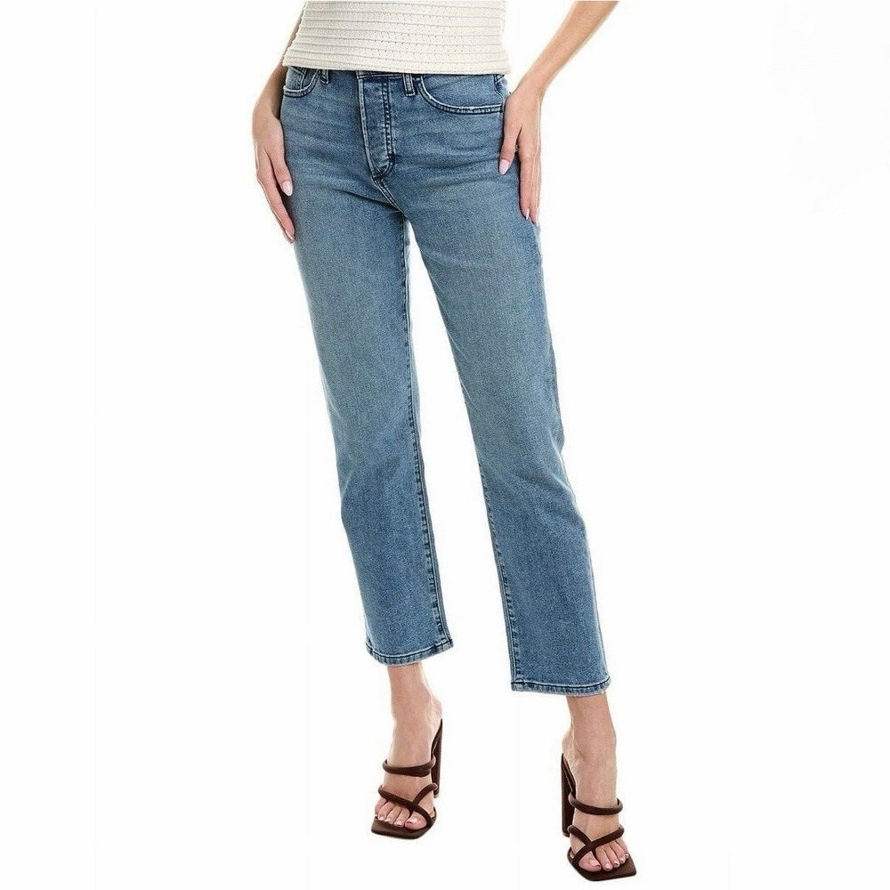 Joe's Jeans The OG Straight Ankle Cara Blue Studded Denim Jeans 31 TMXC225998